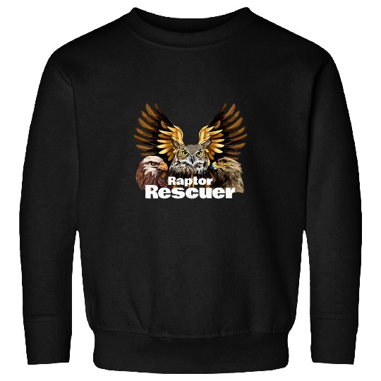 Owl Pet American Owl Eagle Hawk Raptor Birds Of Prey Rescuer Lover Sweatshirts