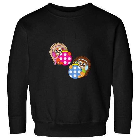 Hedgehog Pet Christmas Balls Winter Snow Sweatshirts