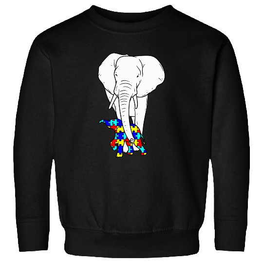 Elephant Pet Autism Protective Elephant Courageous Parenting Sweatshirts