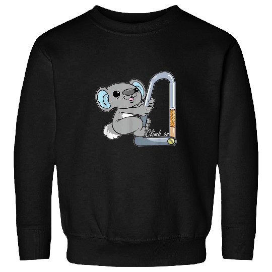Koala Pet Bear Bouldering Climbing Climber Boulderer Sweatshirts