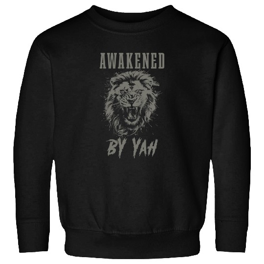 Lion Pet Awakened By Yah Hebrew Israelite Lion Of Judah Jewish Yahweh Sweatshirts