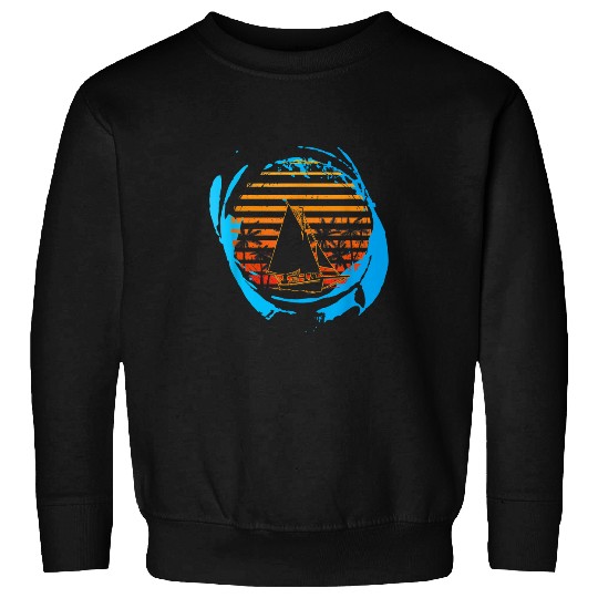 Sailboat Tropical Beach Sailing Sailor Fishermen Boat Lover Sweatshirts
