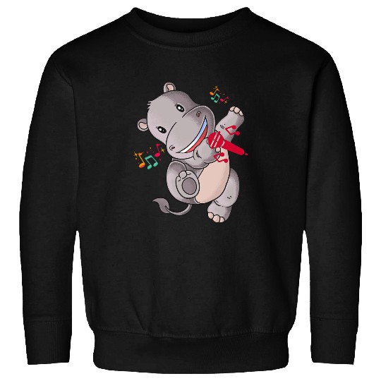 Hippo Pet Singing Moo Deng Dancing Fun Gift Fancy Sweatshirts
