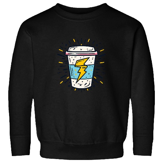 Coffee Fun Depression Awareness Coffee Cup With Lightning Sweatshirts