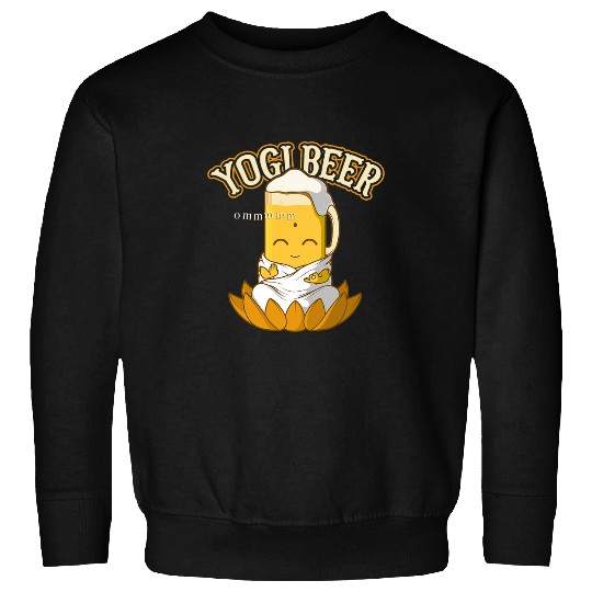 Beer Fun Yoga Beer Yogi In Lotus Position Meditation Pose Om Sweatshirts