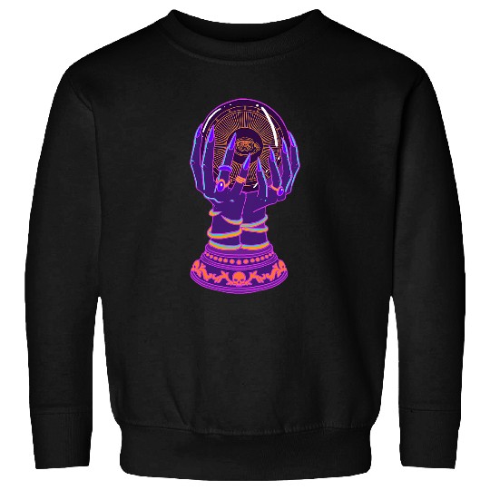 Pastel Goth Crystal Ball Fortune Teller Palm Reader Pagan Sweatshirts