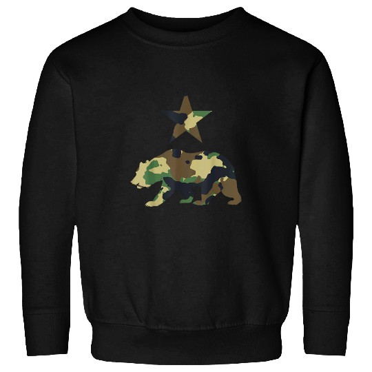 Bear Pet Camo Norcal Bear With Star Sweatshirts