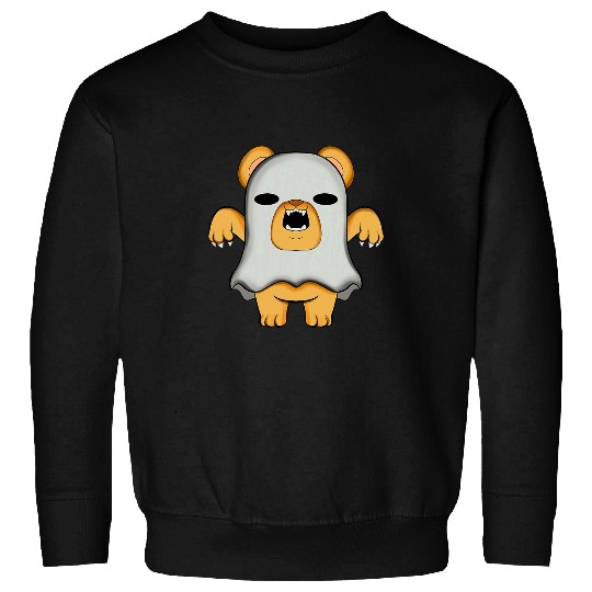 Bear Pet Halloween Spooky Bear ghosts Scary Holidays Graphic Sweatshirts