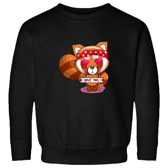 Panda Pet Cute Kawaii Red Panda Funny Red Pandas Animal Lover Graphic Sweatshirts