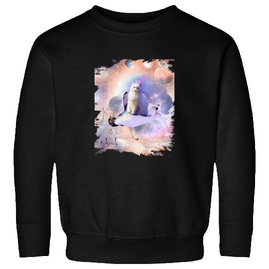 Penguin Pet Space Cat Riding Penguin 1 Sweatshirts