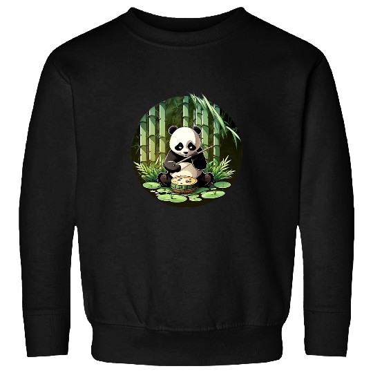 Panda Pet Bamboo Forest Dummer Lilly Pad Forest Sweatshirts
