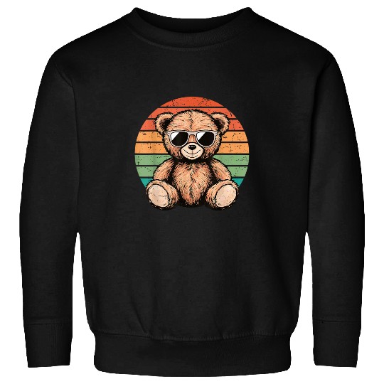 Bear Pet Retro Teddy Bear Men Women Kids Casual Cute Funny Graphic Sweatshirts