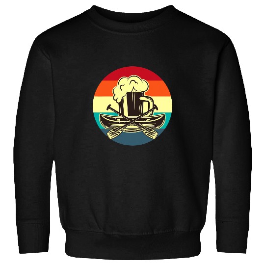 Beer Fun Beer Canoe Retro vintages Apparel Canoeing Lover Design Sweatshirts