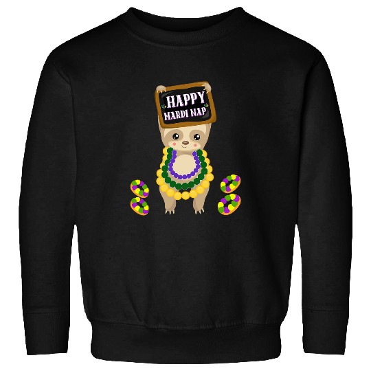 Sloth Pet Mardi Gras Sloth Lover Love Tuesday New Orleans Sweatshirts