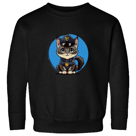 Military Police Officer Cop Sheriff Law Enforcement Cat Sweatshirts
