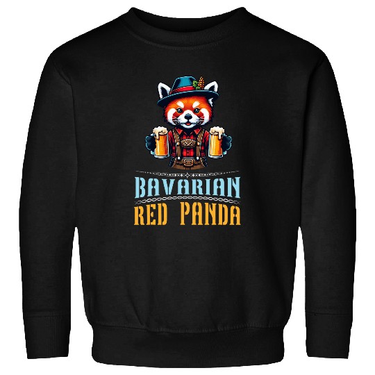 Panda Pet Bavarian Red Panda Drink Beer Oktoberfest Day Festival Lover Sweatshirts