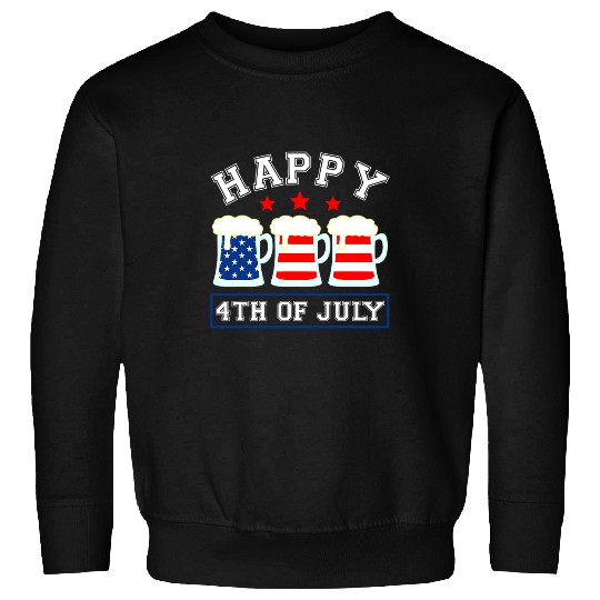 Wines Fun red white blue glasses of Wines 4th of july usa flag womens Sweatshirts