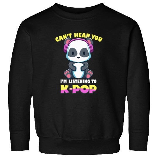 Panda Pet Asia Cute Love Panda Pun Bear Korea Korean Pop Music KPop Sweatshirts