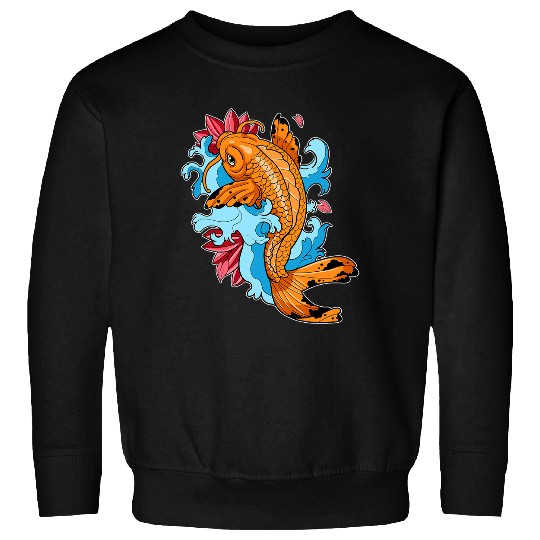 Japanese Tattoo Koi Fish Nishikigoi Fish Gift 9 Sweatshirts