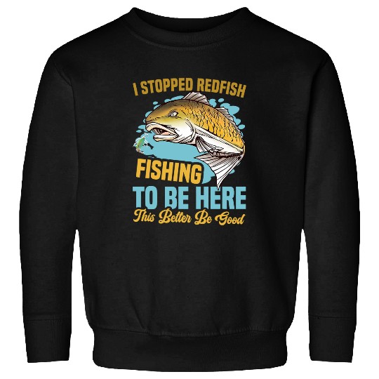 Redfish Fisherman Essentials Fishing Lure Redfish Fishing Sweatshirts