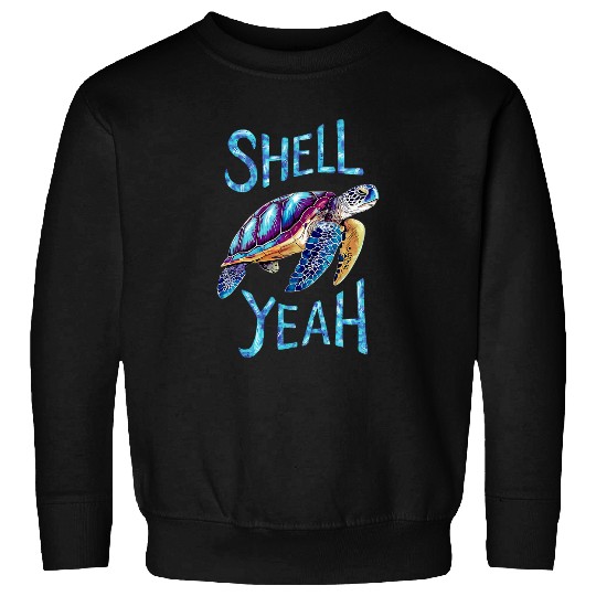 Turtle Pet Funny Shell Yeah Sea Ocean Turtle Lover Animals Lovers Sweatshirts