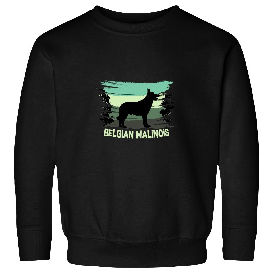 Retro Belgian Malinois Police Dog Lover Sweatshirts