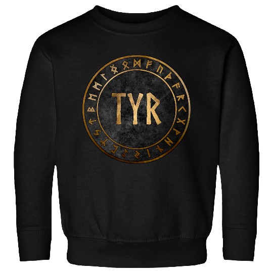 Tyr Norse God with Viking Runes Sweatshirts