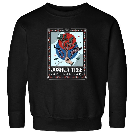 Joshua Tree National Park Tarot Card Nature Lover Exploring Sweatshirts
