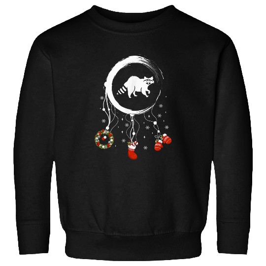 Raccoon Pet Joy Dreamcatcher Merry Christmas Raccoon Sweatshirts