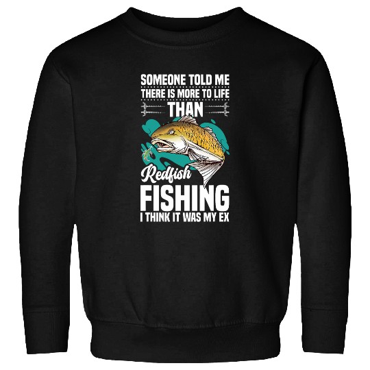 Redfish Fishing Essentials Fishing Rod Redfish Fisherman Sweatshirts