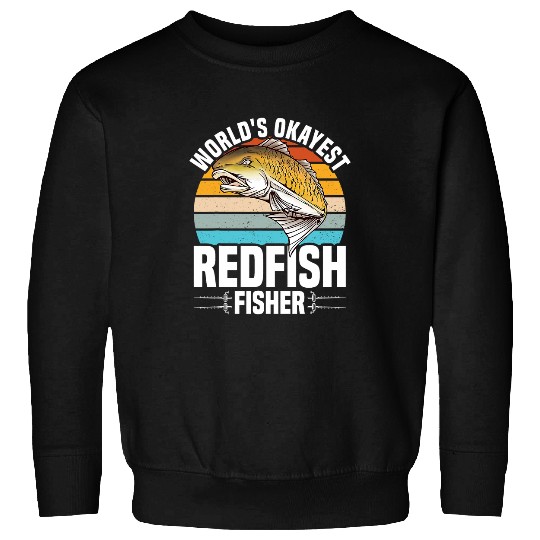 Redfish Fishing Spot Lure Rod Redfish Accessories Fisherman Sweatshirts