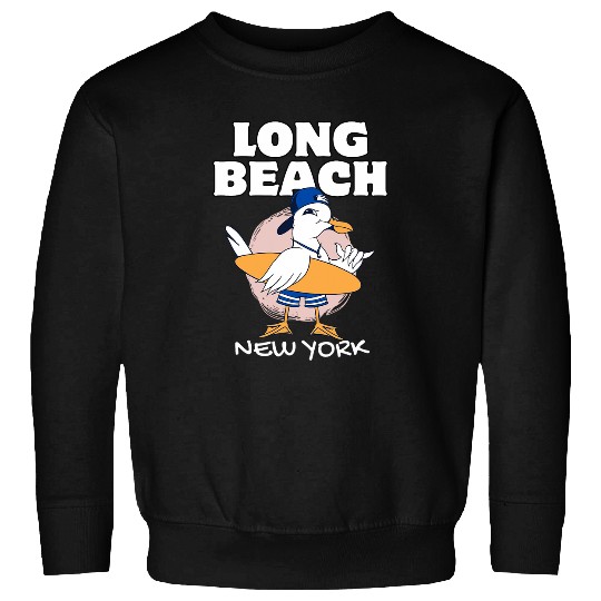 LONG BEACH NEW YORK vintages Surf Retro Surfing Sweatshirts