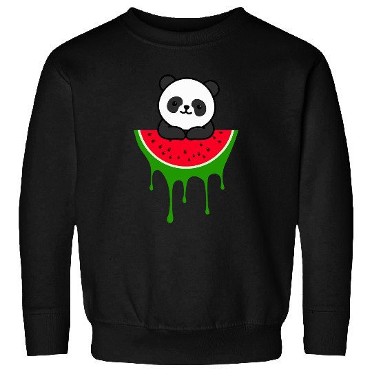 Panda Pet Watermelon Panda Panda Lover Summer Fruit Sweatshirts