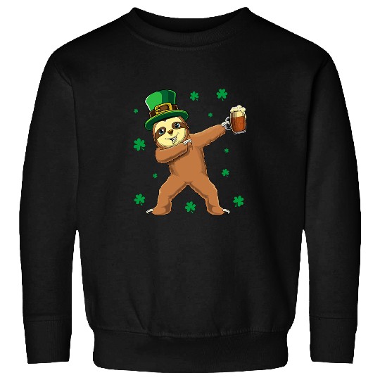 Sloth Pet Funny St Patricks Day Party Drinking Sloth Shamrock Sweatshirts
