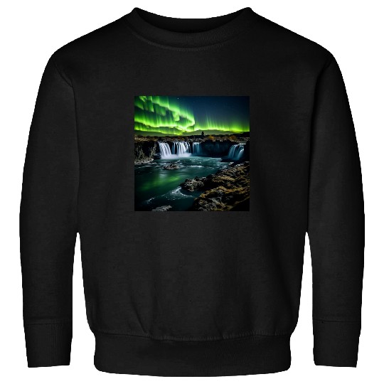 Idaho Family Vacay Hiking Camping Northern Lights Sweatshirts