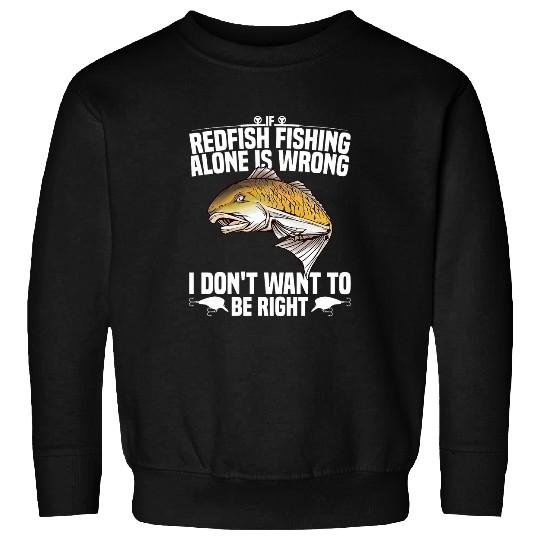Redfish Fisherman Accessories Rod Lure Redfish Fishing Sweatshirts