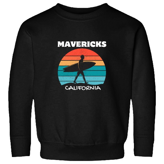 MAVERICKS californias SURF vintages SUNSET SURFING Sweatshirts