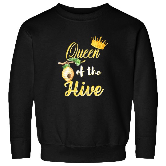 Queen of the Hive Bee Lover Beekeeping Queen Bee Bees Sweatshirts