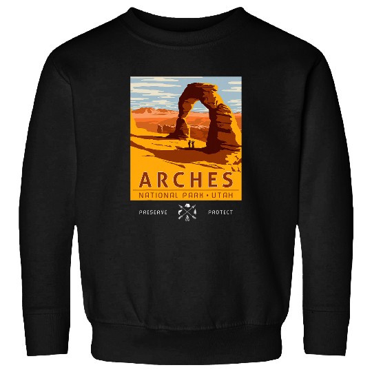 Retro vintages Arches National Park Of Utah America Men Women Sweatshirts