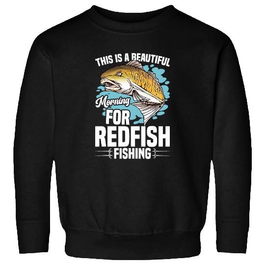 Redfish Fishing Accessories for Men Fisherman Fisher Sweatshirts
