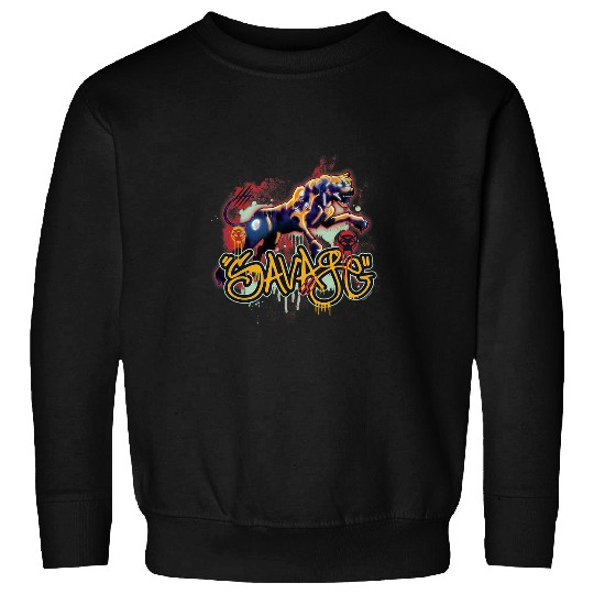 Kids Transformers Rise of the Beasts Savage Cheetor Graffiti Sweatshirts