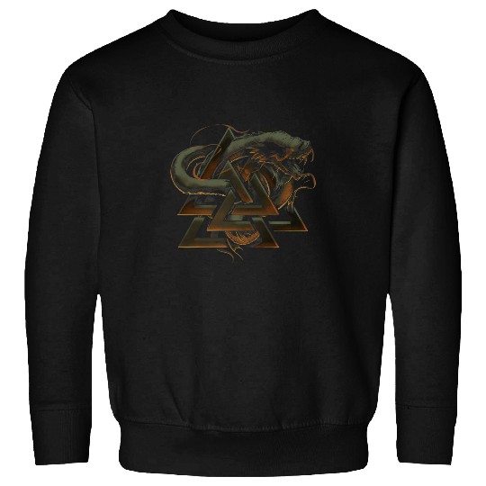 Pagan Viking Valknut Serpent Norse Mythology Sweatshirts
