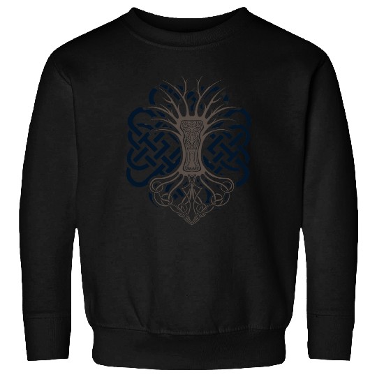 runes mimameid yggdrasil or world ash celts Sweatshirts