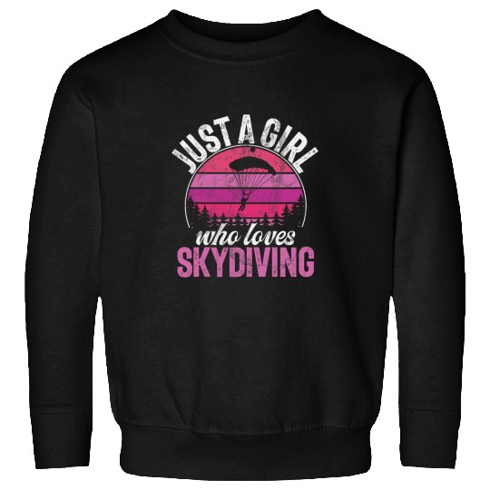Skydiving Bucket List Parachute Airplane Jumper Paragliding Sweatshirts