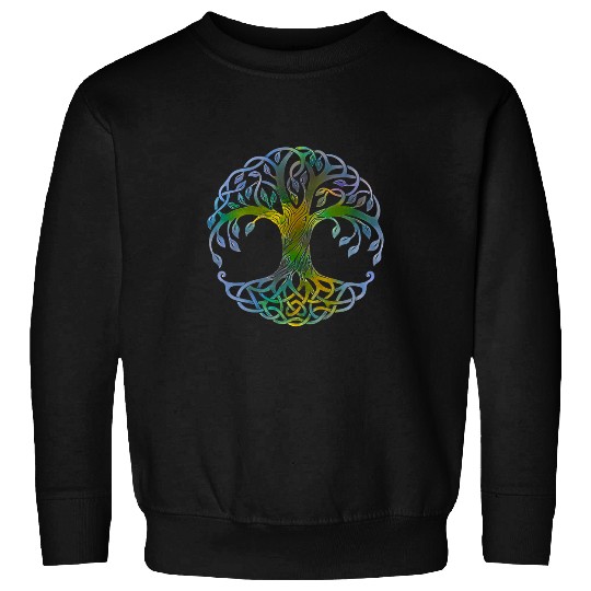 TREE OF LIFE Viking Yggdrasil Pagan Earth As Above So Below Sweatshirts