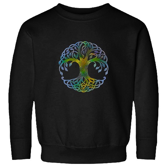 TREE OF LIFE Viking Yggdrasil Pagan Earth As Above So Below Sweatshirts