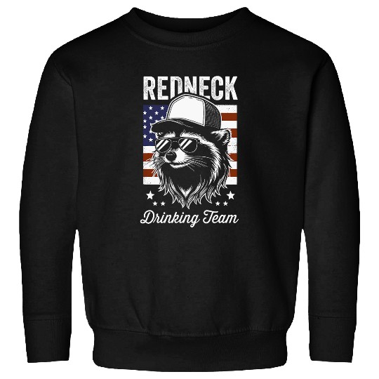 Raccoon Pet Redneck Raccoon Mullet White Trash Party Attire Hillbilly Sweatshirts