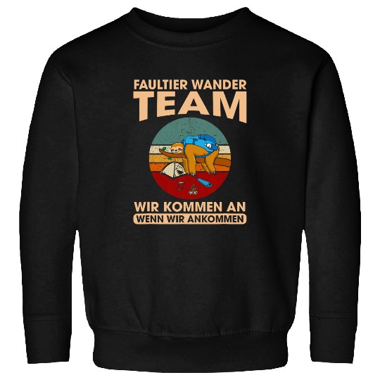 Sloth Pet Hiking Team Mountaineering Hiking Retro vintages Fun Sweatshirts