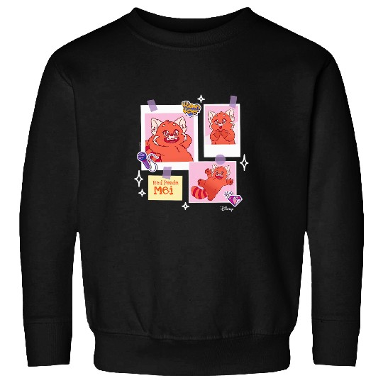 Panda Pet Turning Red Red Panda Mei Grid Sweatshirts