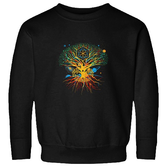 Tree Of Life Viking Mythology Yggdrasil Norse World tree Sweatshirts